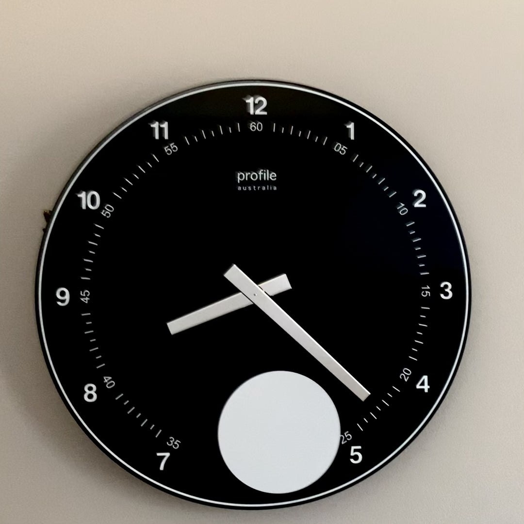 London Wall Clock - Black