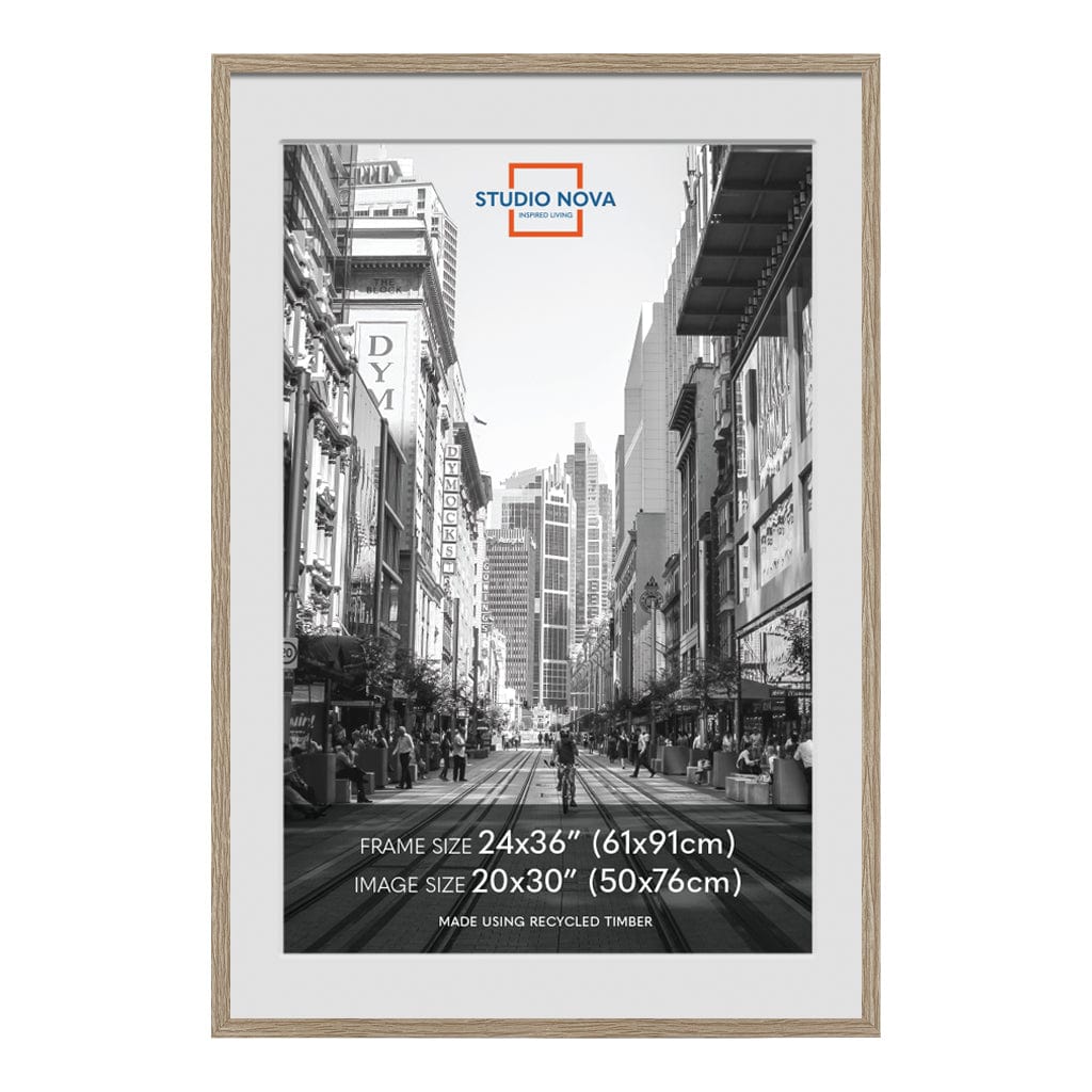 Studio Nova 24x36 to 20x30in Premium Wooden Natural Poster Frame from our Studio Nova Home Basics Picture Frames collection by Studio Nova