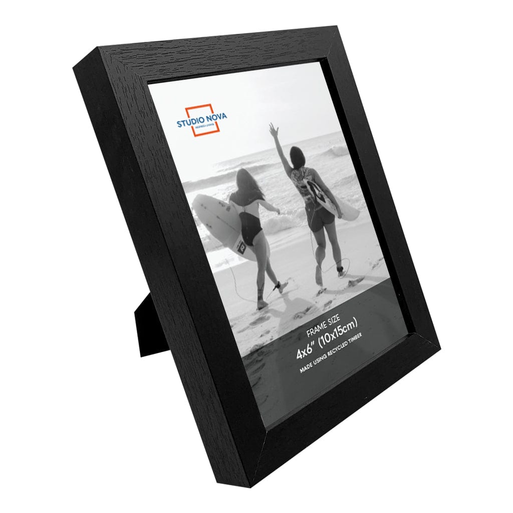 Studio Nova 4x6in Premium Wooden Black Photo Frame Set of 4 from our Studio Nova Home Basics Frame Bundles collection by Studio Nova