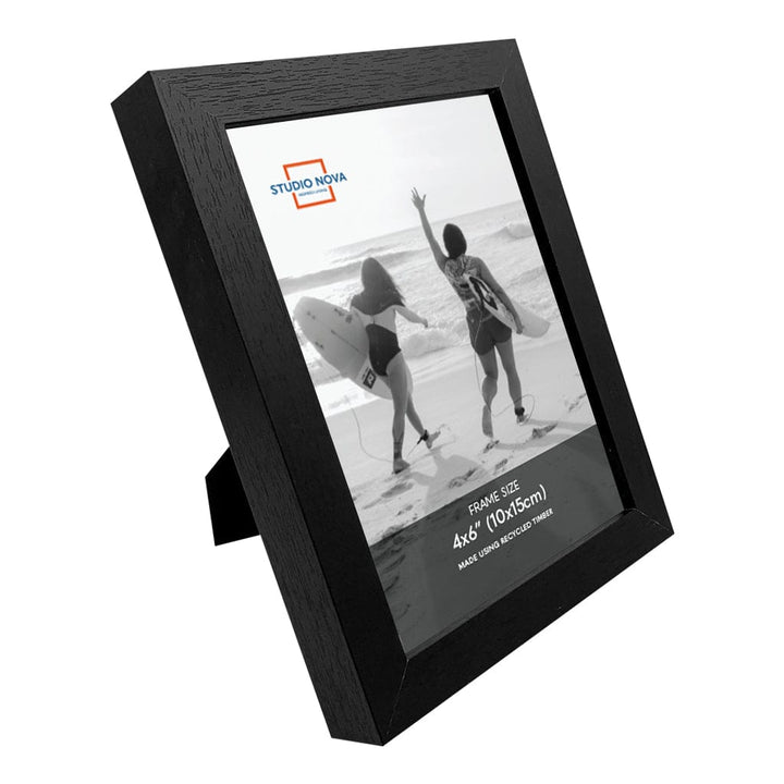 Studio Nova 4x6in Premium Wooden Black Photo Frame Set of 4 from our Studio Nova Home Basics Frame Bundles collection by Studio Nova