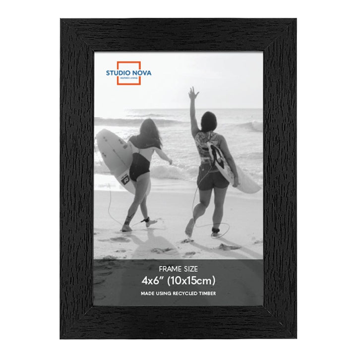 Studio Nova 4x6in Premium Wooden Black Photo Frame Set of 4 from our Studio Nova Home Basics Frame Bundles collection by Studio Nova