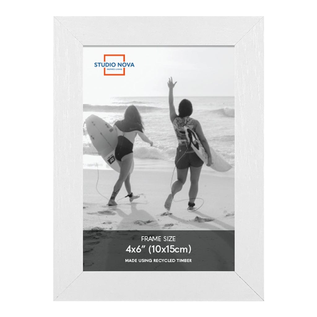 Studio Nova 4x6in Premium Wooden White Photo Frame Set of 4 from our Studio Nova Home Basics Frame Bundles collection by Studio Nova
