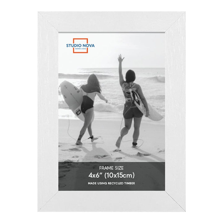 Studio Nova 4x6in Premium Wooden White Photo Frame Set of 4 from our Studio Nova Home Basics Frame Bundles collection by Studio Nova