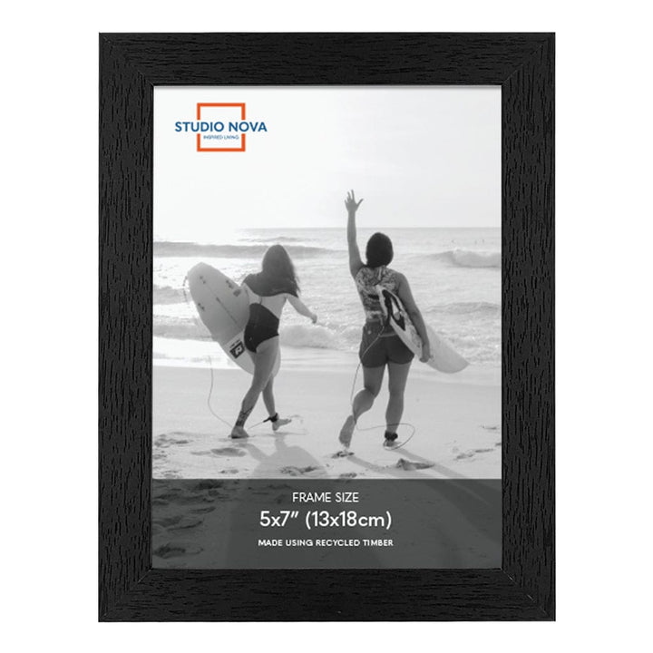 Studio Nova 5x7in Premium Wooden Black Photo Frame Set of 4 from our Studio Nova Home Basics Frame Bundles collection by Studio Nova