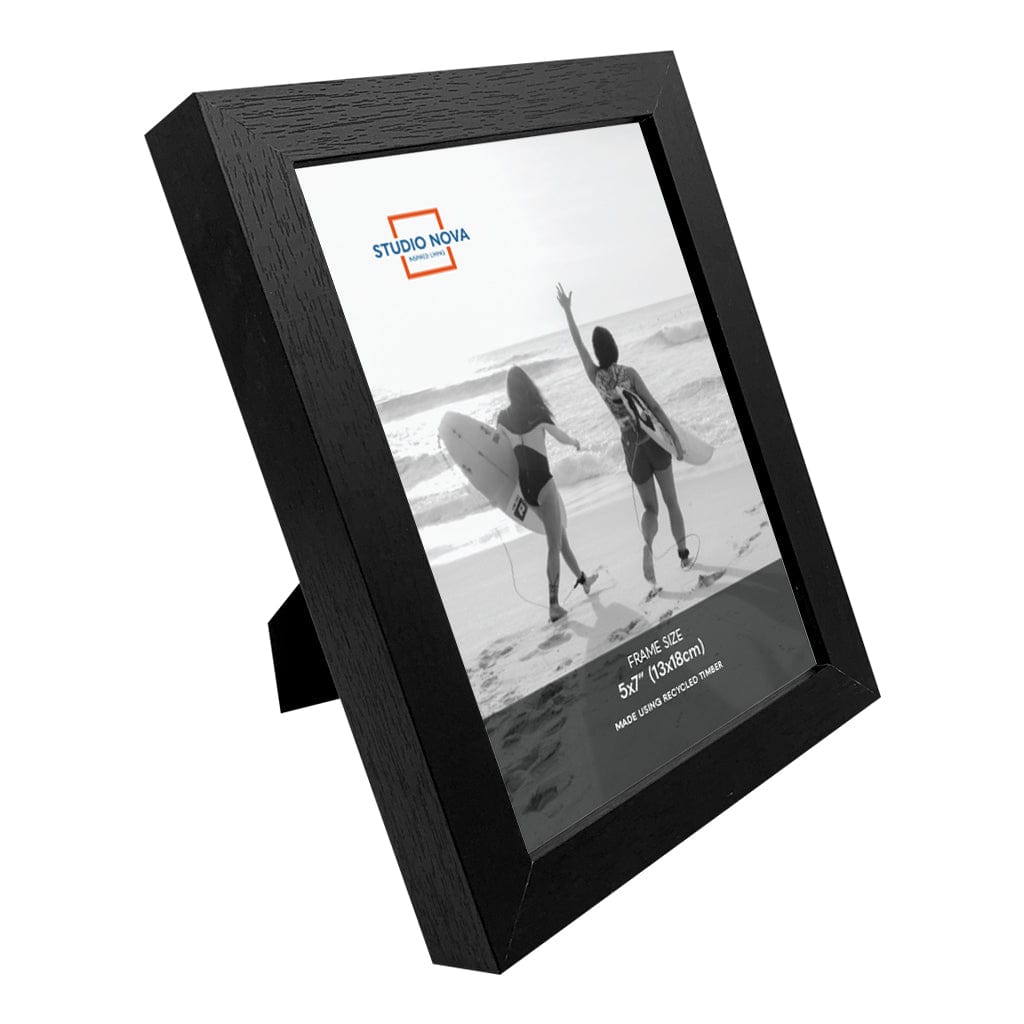Studio Nova 5x7in Premium Wooden Black Photo Frame Set of 4 from our Studio Nova Home Basics Frame Bundles collection by Studio Nova