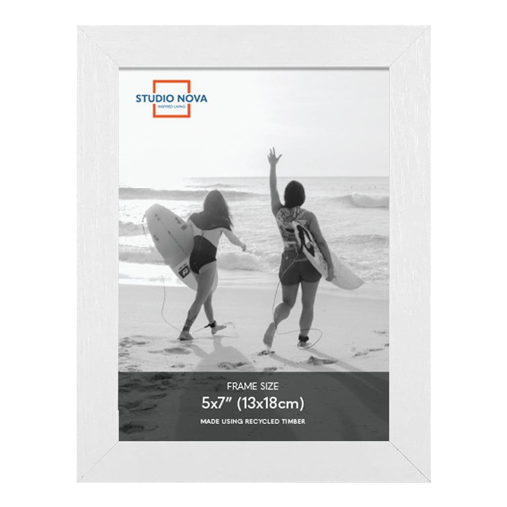 Studio Nova 5x7in Premium Wooden White Photo Frame Set of 4 from our Studio Nova Home Basics Frame Bundles collection by Studio Nova