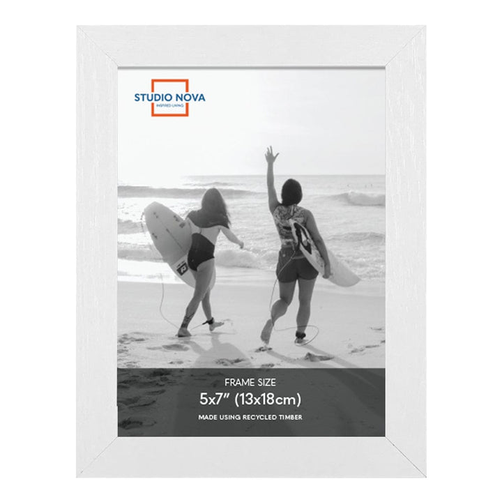 Studio Nova 5x7in Premium Wooden White Photo Frame Set of 4 from our Studio Nova Home Basics Frame Bundles collection by Studio Nova
