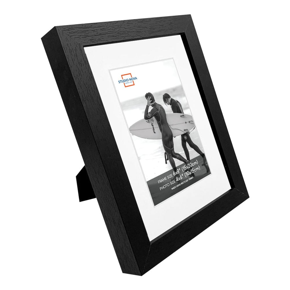 Studio Nova 6x8 to 4x6in Premium Wooden Black Photo Frame Set of 4 from our Studio Nova Home Basics Frame Bundles collection by Studio Nova