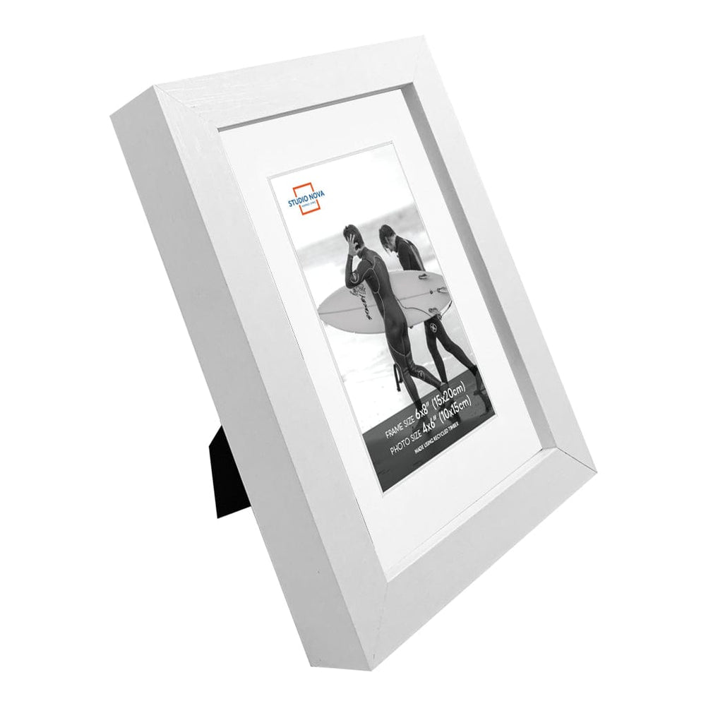 Studio Nova 6x8 to 4x6in Premium Wooden White Photo Frame Set of 4 from our Studio Nova Home Basics Frame Bundles collection by Studio Nova