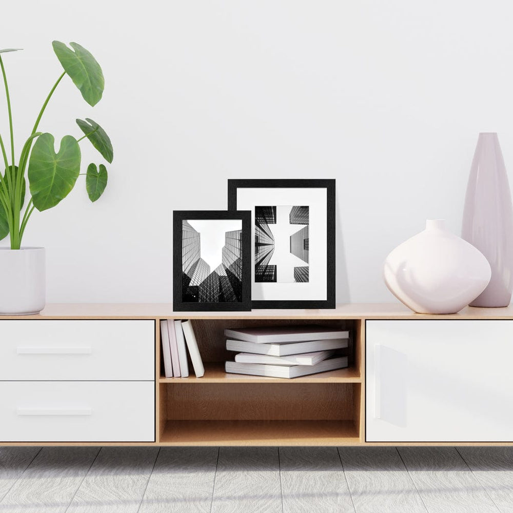 Studio Nova 8x10 to 5x7in Premium Wooden Black Photo Frame Set of 2 from our Studio Nova Home Basics Frame Bundles collection by Studio Nova