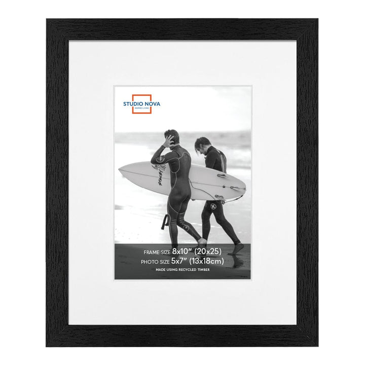 Studio Nova 8x10 to 5x7in Premium Wooden Black Photo Frame Set of 2 from our Studio Nova Home Basics Frame Bundles collection by Studio Nova