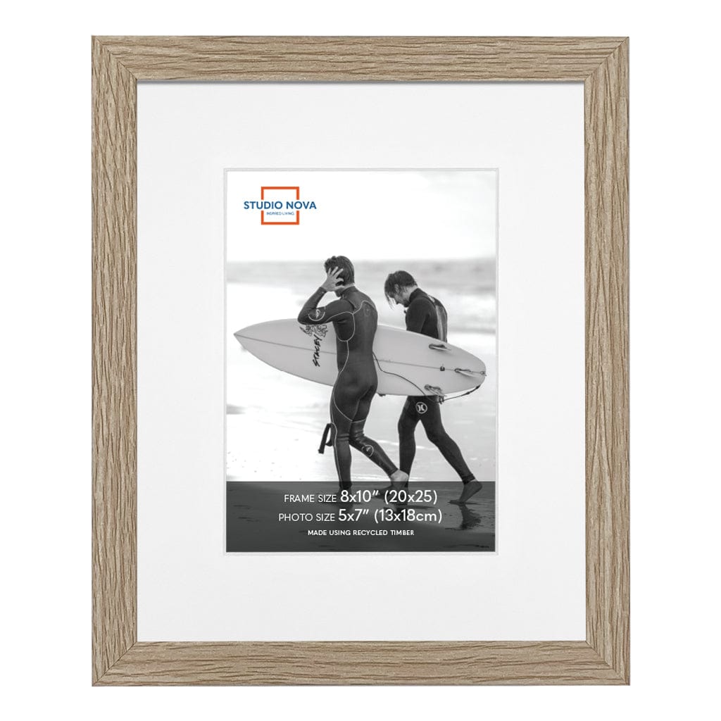 Studio Nova 8x10 to 5x7in Premium Wooden Natural Photo Frame Set of 2 from our Studio Nova Home Basics Frame Bundles collection by Studio Nova
