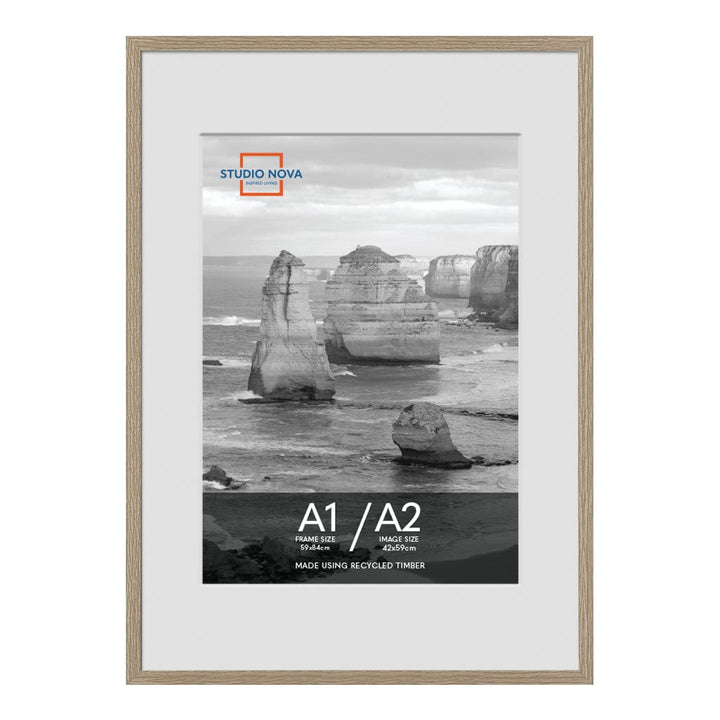 Studio Nova A1 to A2 Premium Wooden Natural Poster Frame from our Studio Nova Home Basics Picture Frames collection by Studio Nova