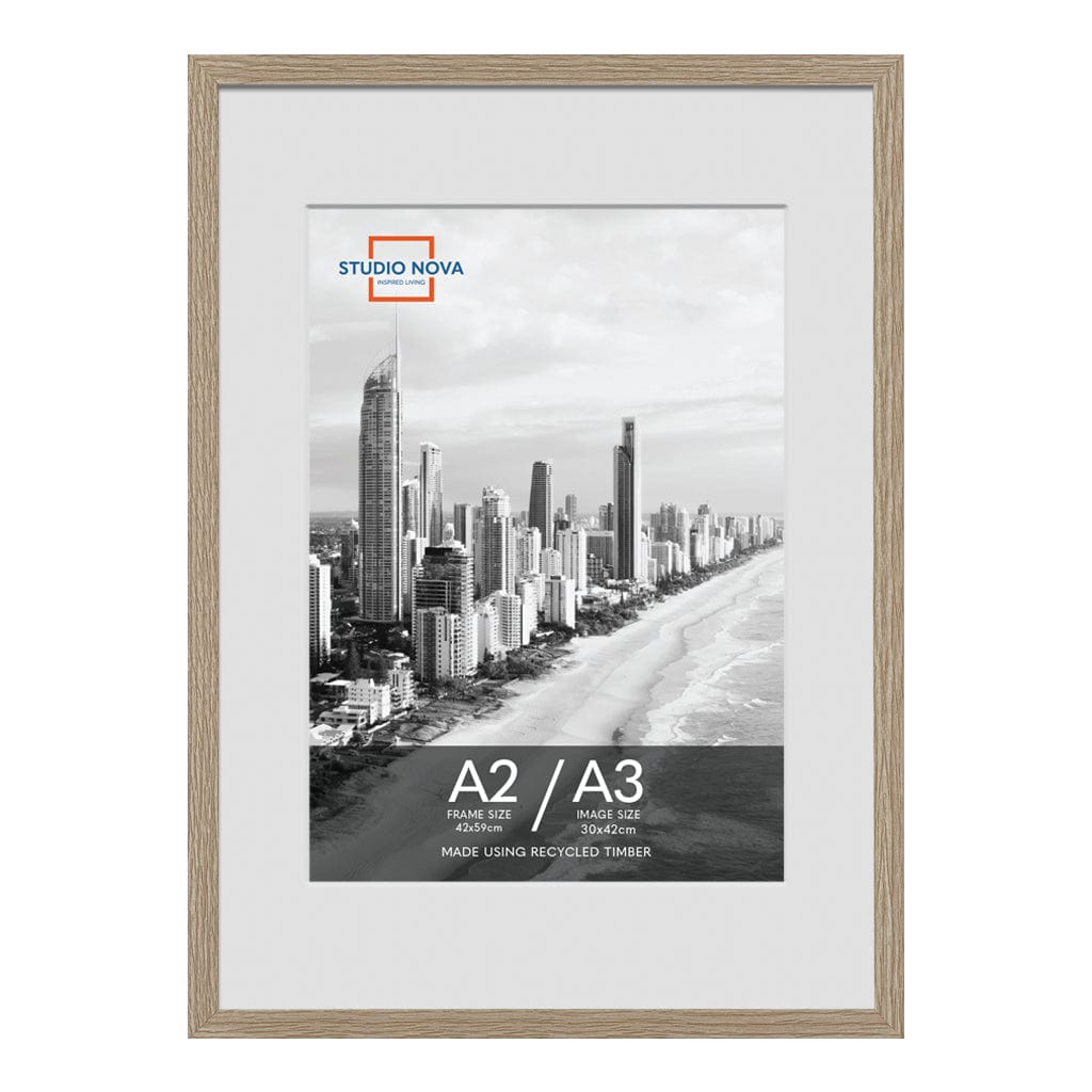 Studio Nova A2 to A3 Premium Wooden Natural Poster Frame from our Studio Nova Home Basics Picture Frames collection by Studio Nova