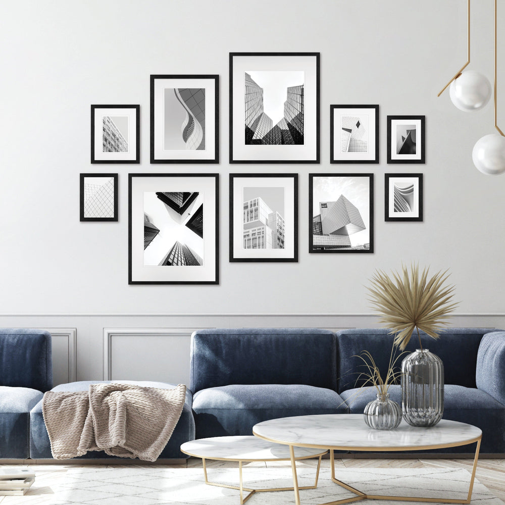 Studio Nova Black Gallery Photo Wall Frame Set (10 Piece) from our Studio Nova Gallery Photo Wall Frame Sets collection by Studio Nova