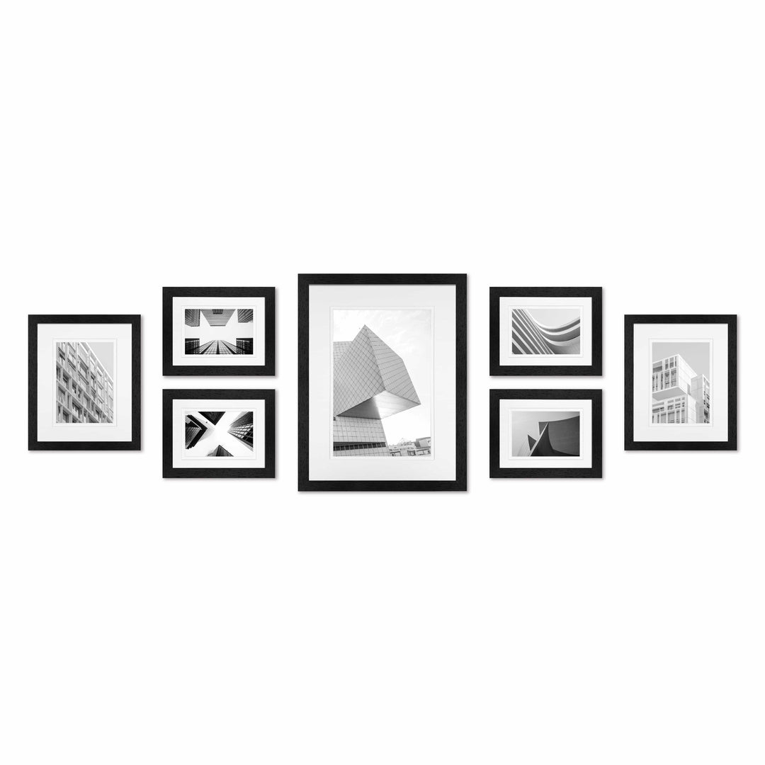 Studio Nova Black Gallery Photo Wall Frame Set (7 Piece) from our Studio Nova Gallery Photo Wall Frame Sets collection by Studio Nova