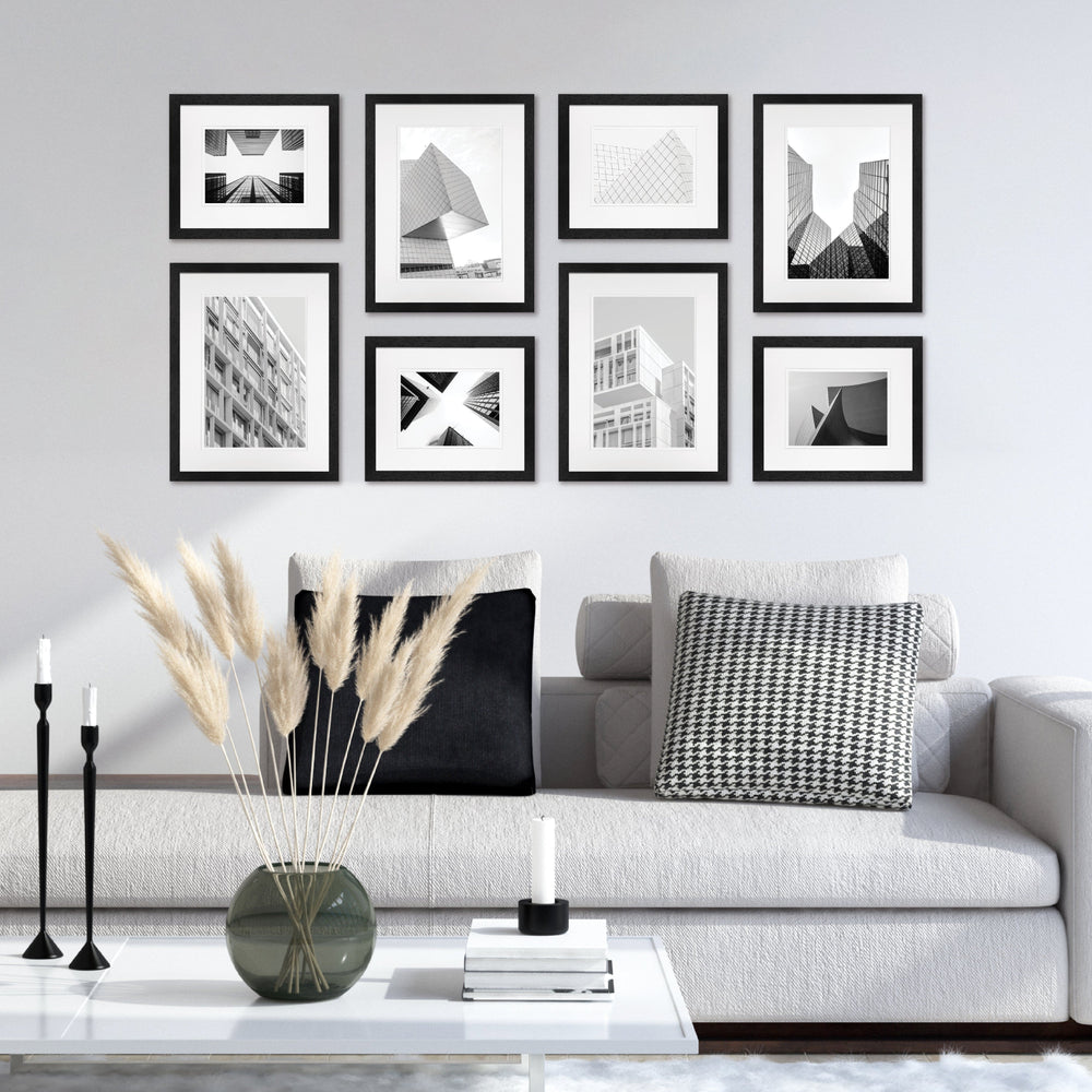 Studio Nova Black Gallery Photo Wall Frame Set (8 Piece) from our Studio Nova Gallery Photo Wall Frame Sets collection by Studio Nova