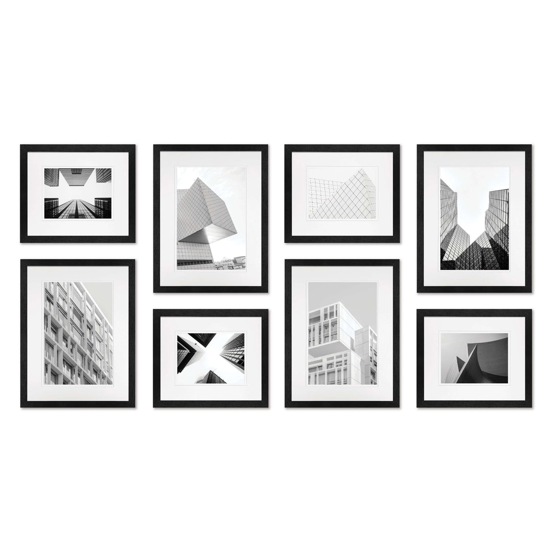 Studio Nova Black Gallery Photo Wall Frame Set (8 Piece) from our Studio Nova Gallery Photo Wall Frame Sets collection by Studio Nova