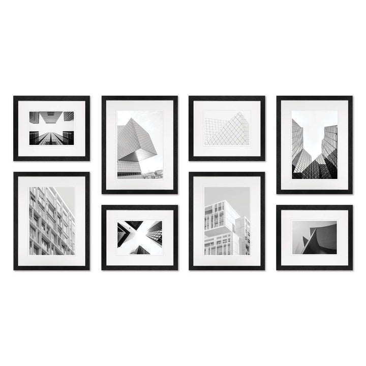 Studio Nova Black Gallery Photo Wall Frame Set (8 Piece) from our Studio Nova Gallery Photo Wall Frame Sets collection by Studio Nova