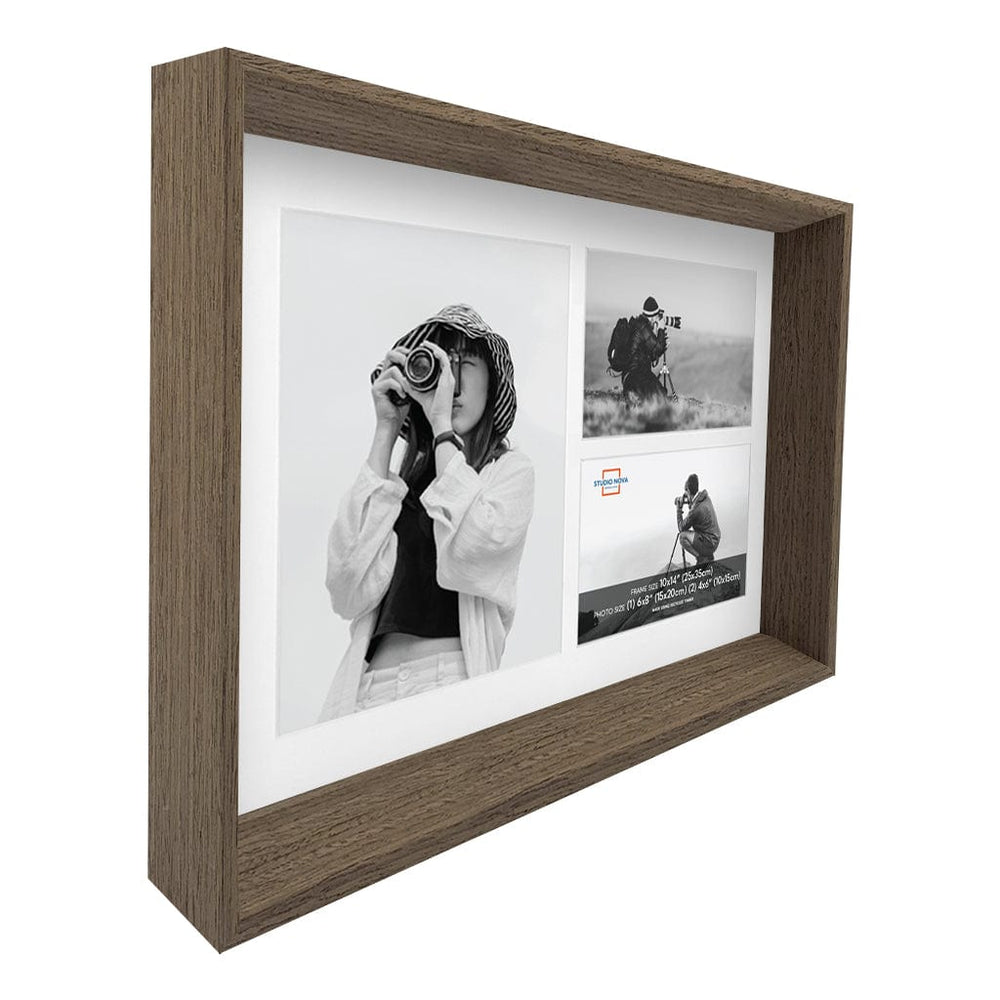 Studio Nova Mosman 10x14in Multi in Chestnut Photo Box Frame from our Studio Nova Home Basics Picture Frames collection by Studio Nova