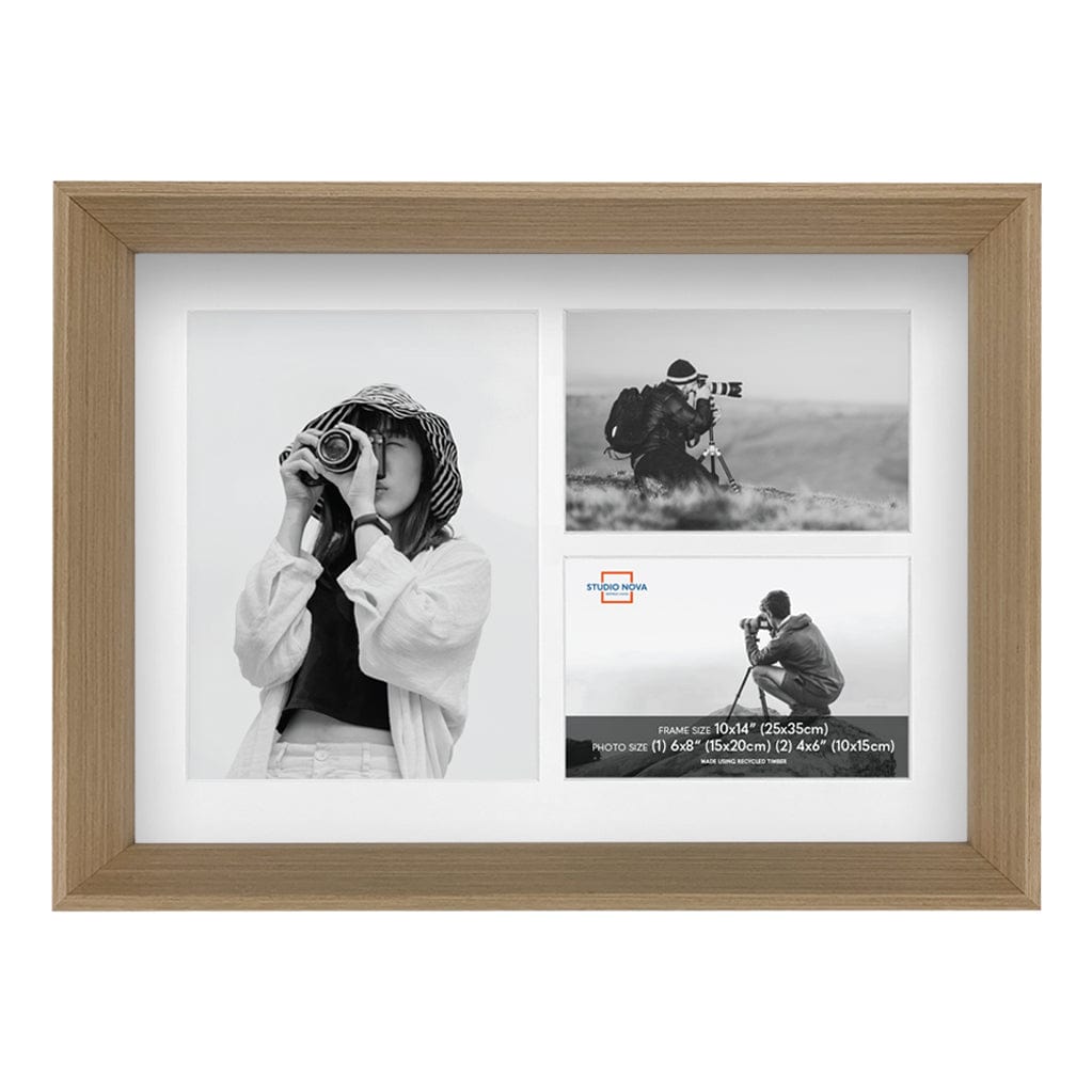 Studio Nova Mosman 10x14in Multi in Natural Oak Photo Box Frame from our Studio Nova Home Basics Picture Frames collection by Studio Nova