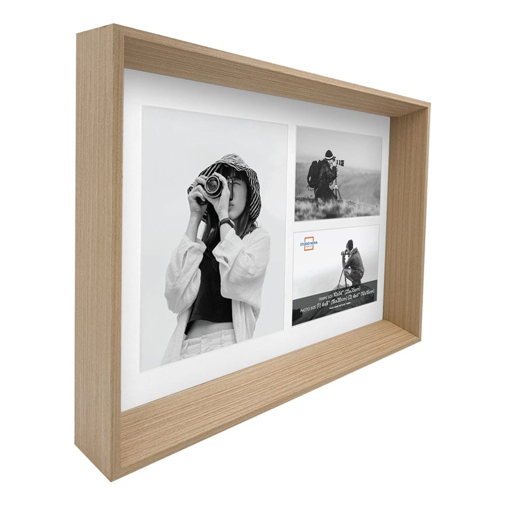 Studio Nova Mosman 10x14in Multi in Natural Oak Photo Box Frame from our Studio Nova Home Basics Picture Frames collection by Studio Nova