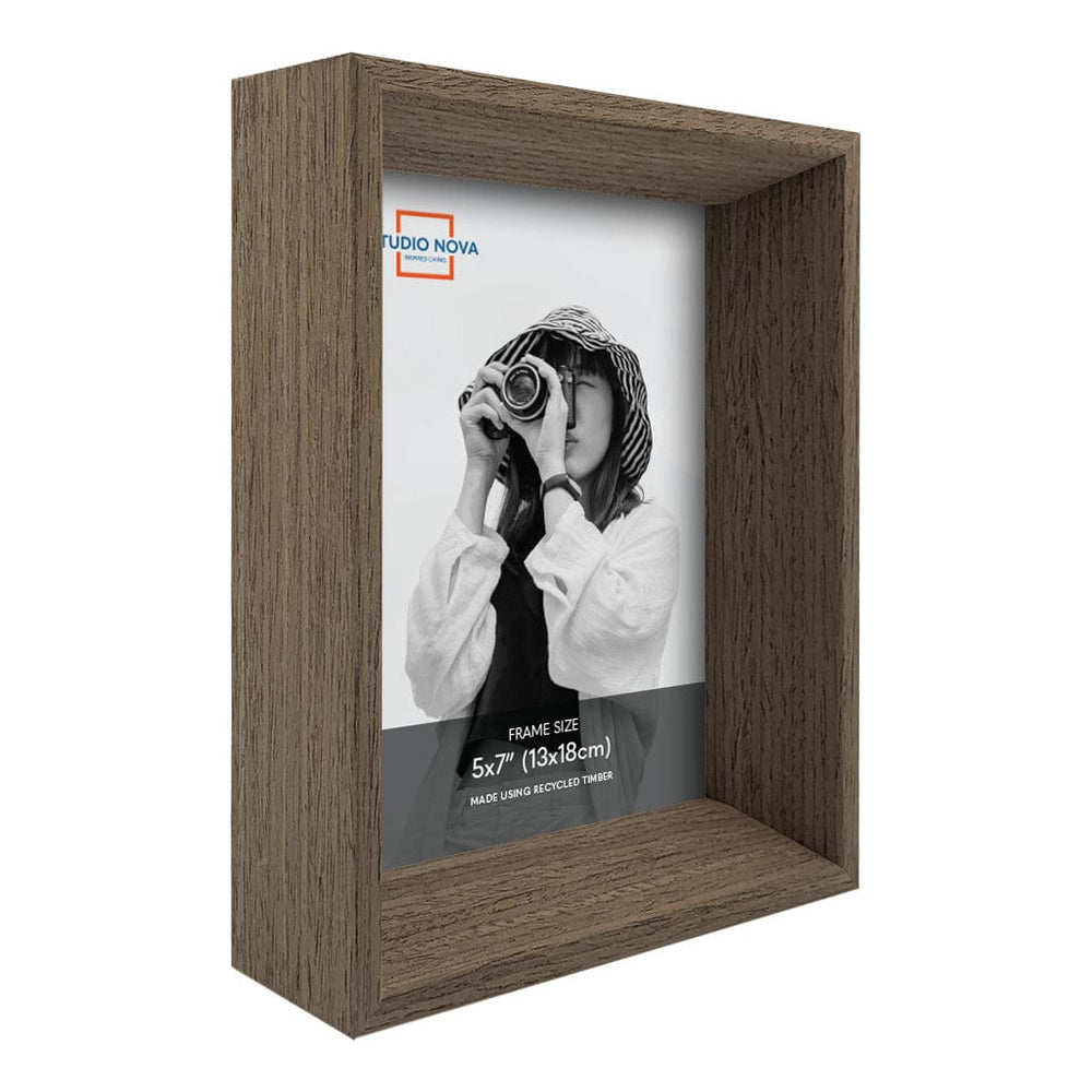 Studio Nova Mosman 5x7in Chestnut Photo Box Frame Set of 3 from our Studio Nova Home Basics Frame Bundles collection by Studio Nova