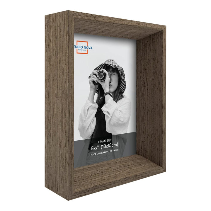 Studio Nova Mosman 5x7in Chestnut Photo Box Frame Set of 3 from our Studio Nova Home Basics Frame Bundles collection by Studio Nova