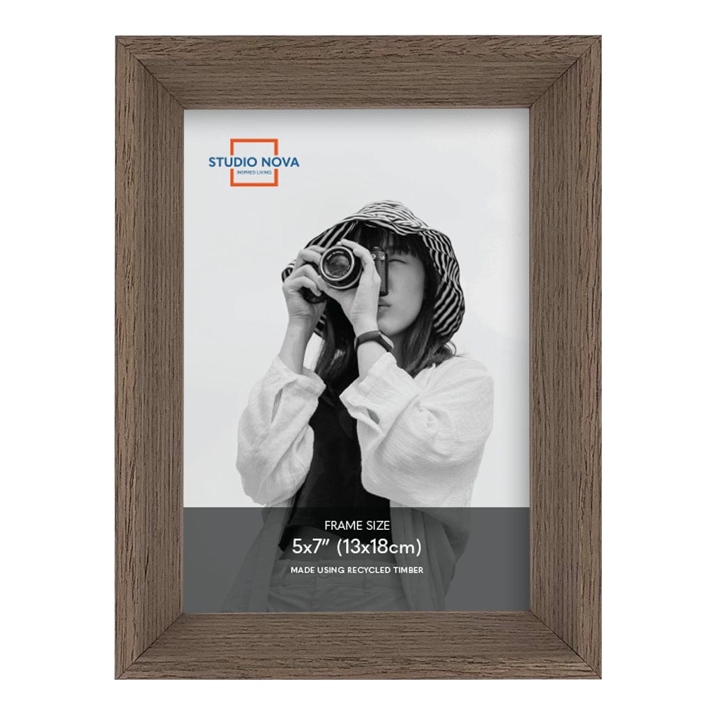 Studio Nova Mosman 5x7in Chestnut Photo Box Frame Set of 3 from our Studio Nova Home Basics Frame Bundles collection by Studio Nova