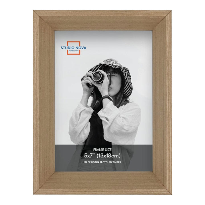 Studio Nova Mosman 5x7in Natural Oak Photo Box Frame Set of 3 from our Studio Nova Home Basics Frame Bundles collection by Studio Nova