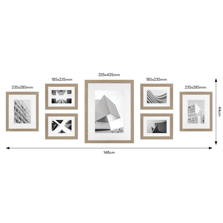 Studio Nova Natural Gallery Photo Wall Frame Set (7 Piece) from our Studio Nova Gallery Photo Wall Frame Sets collection by Studio Nova