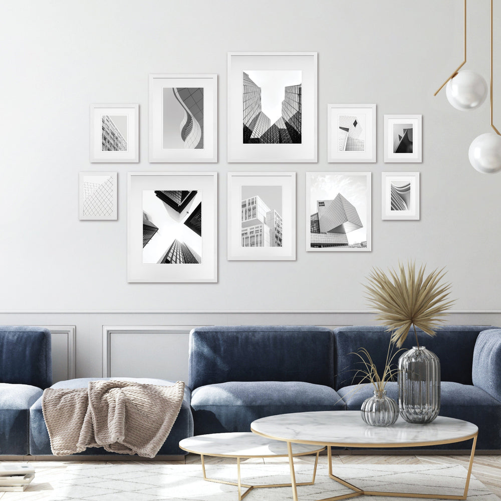 Studio Nova White Gallery Photo Wall Frame Set (10 Piece) from our Studio Nova Gallery Photo Wall Frame Sets collection by Studio Nova