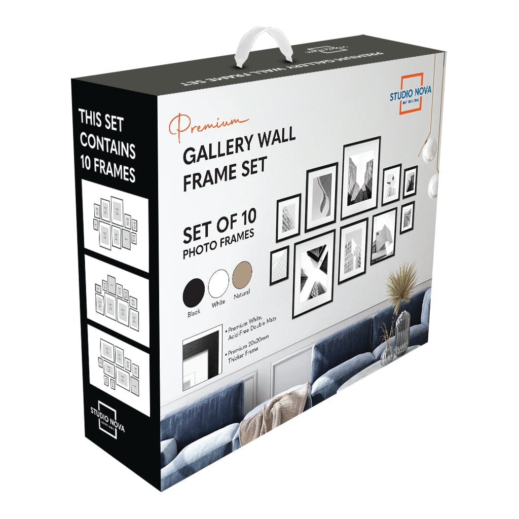 Studio Nova White Gallery Photo Wall Frame Set (10 Piece) from our Studio Nova Gallery Photo Wall Frame Sets collection by Studio Nova