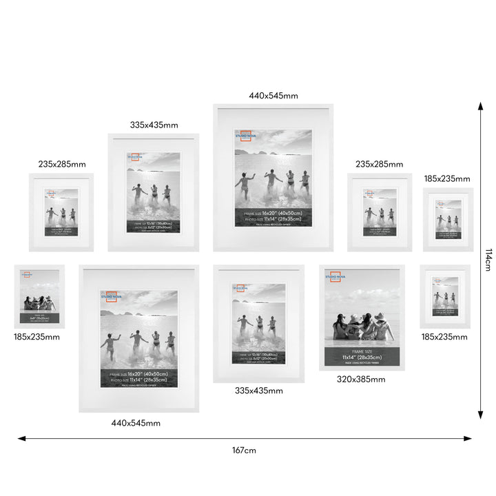 Studio Nova White Gallery Photo Wall Frame Set (10 Piece) from our Studio Nova Gallery Photo Wall Frame Sets collection by Studio Nova