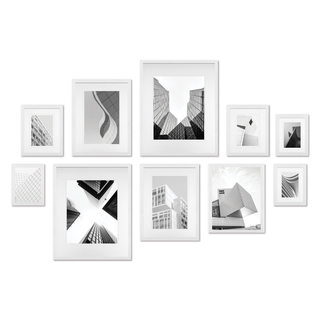 Studio Nova White Gallery Photo Wall Frame Set (10 Piece) from our Studio Nova Gallery Photo Wall Frame Sets collection by Studio Nova