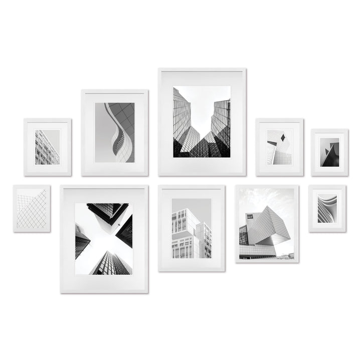 Studio Nova White Gallery Photo Wall Frame Set (10 Piece) from our Studio Nova Gallery Photo Wall Frame Sets collection by Studio Nova