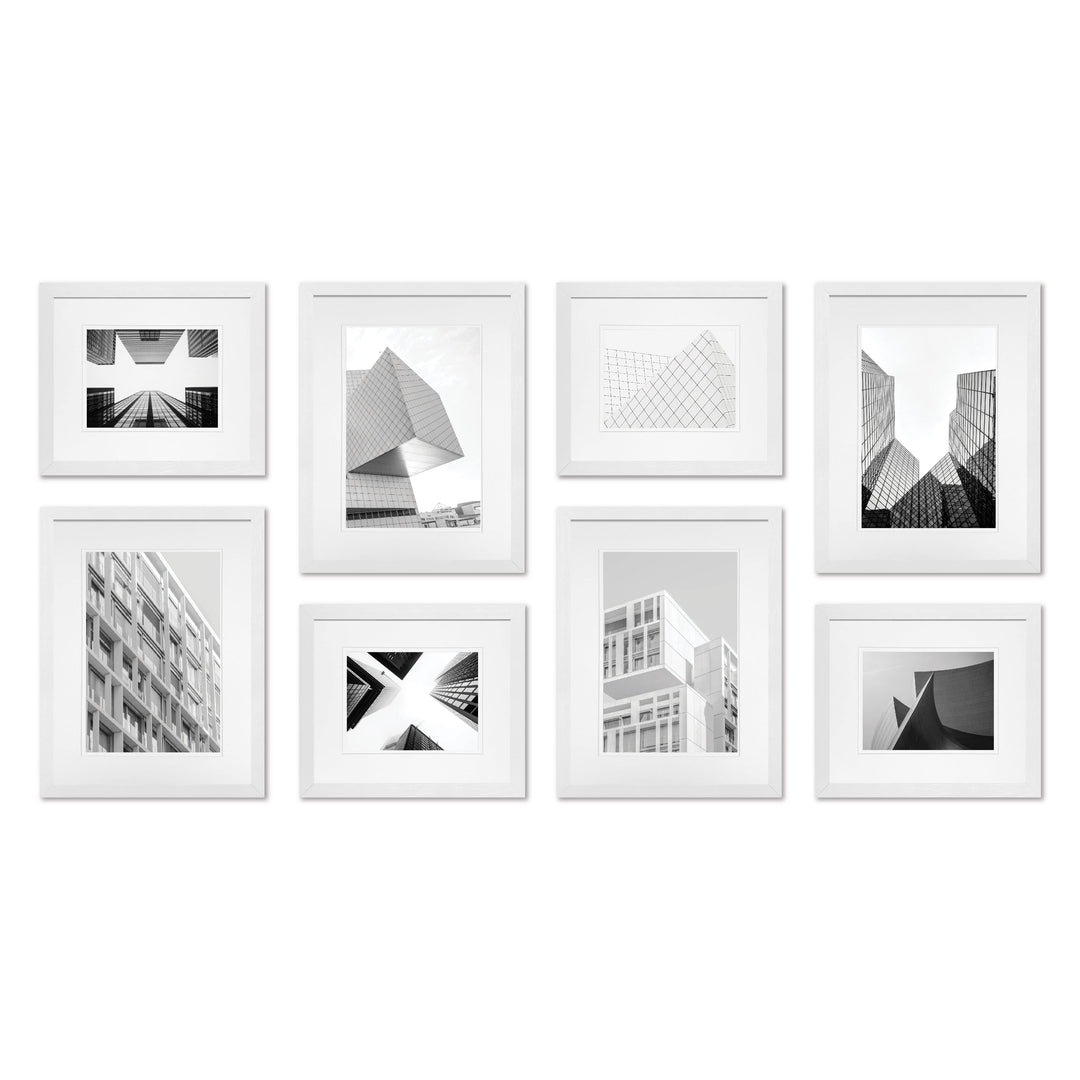 Studio Nova White Gallery Photo Wall Frame Set (8 Piece) from our Studio Nova Gallery Photo Wall Frame Sets collection by Studio Nova