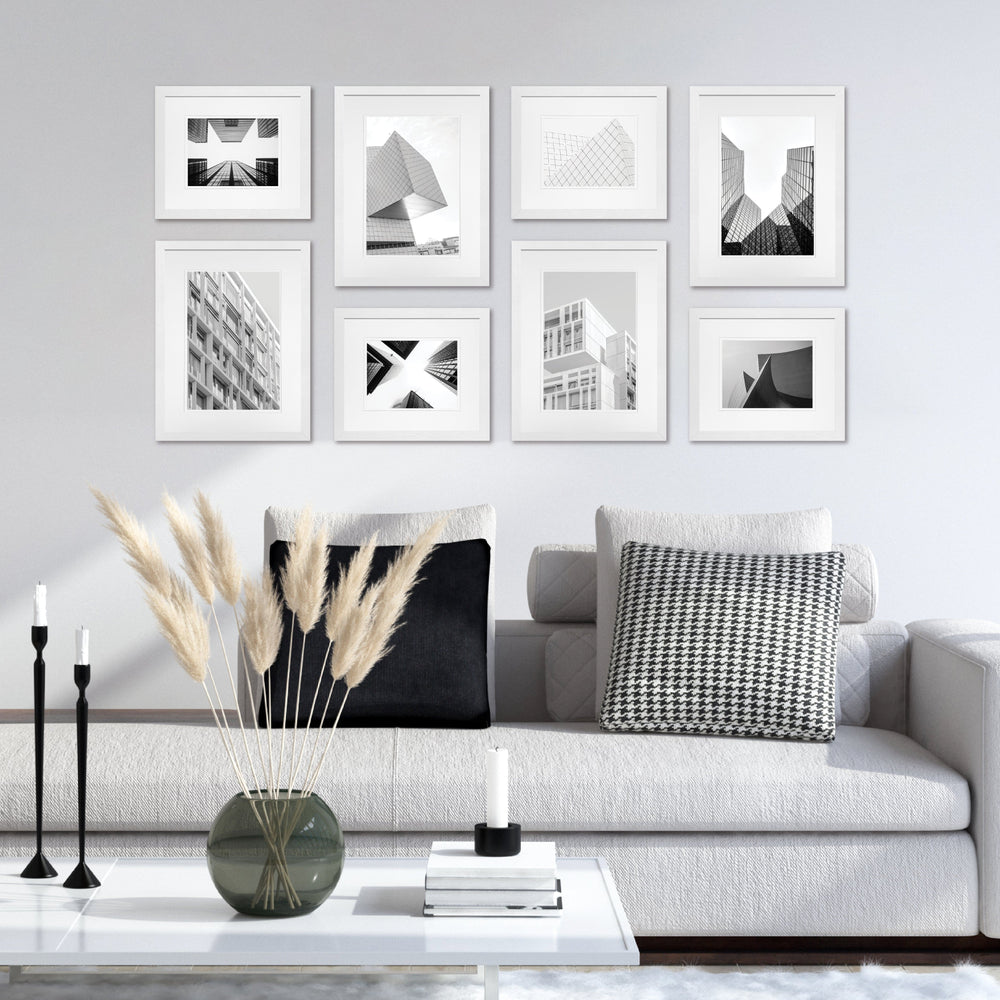 Studio Nova White Gallery Photo Wall Frame Set (8 Piece) from our Studio Nova Gallery Photo Wall Frame Sets collection by Studio Nova