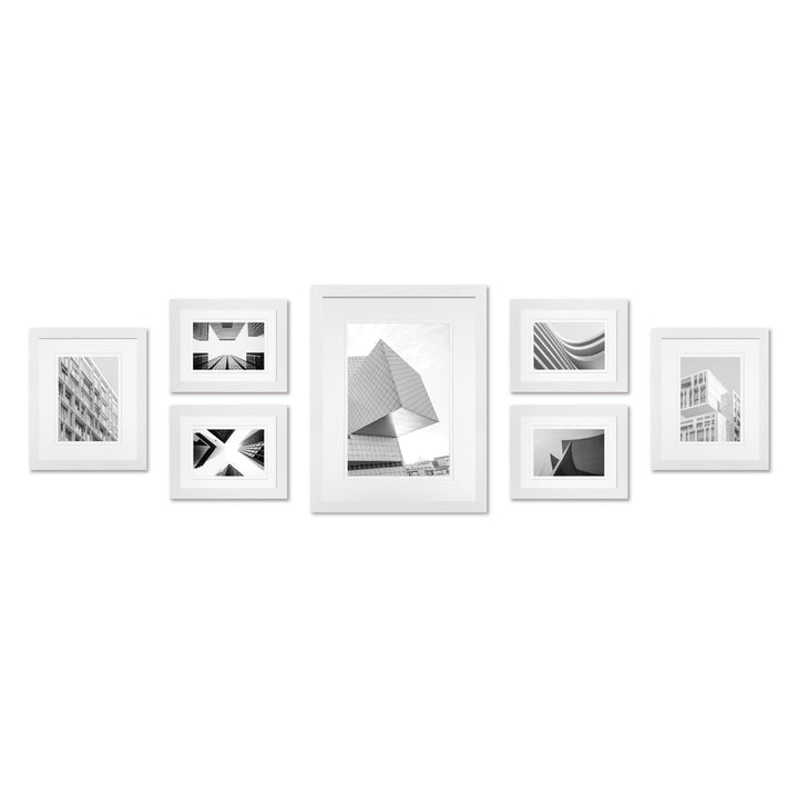 Studio Nova White Gallery Photo Wall Frame Set (7 Piece)