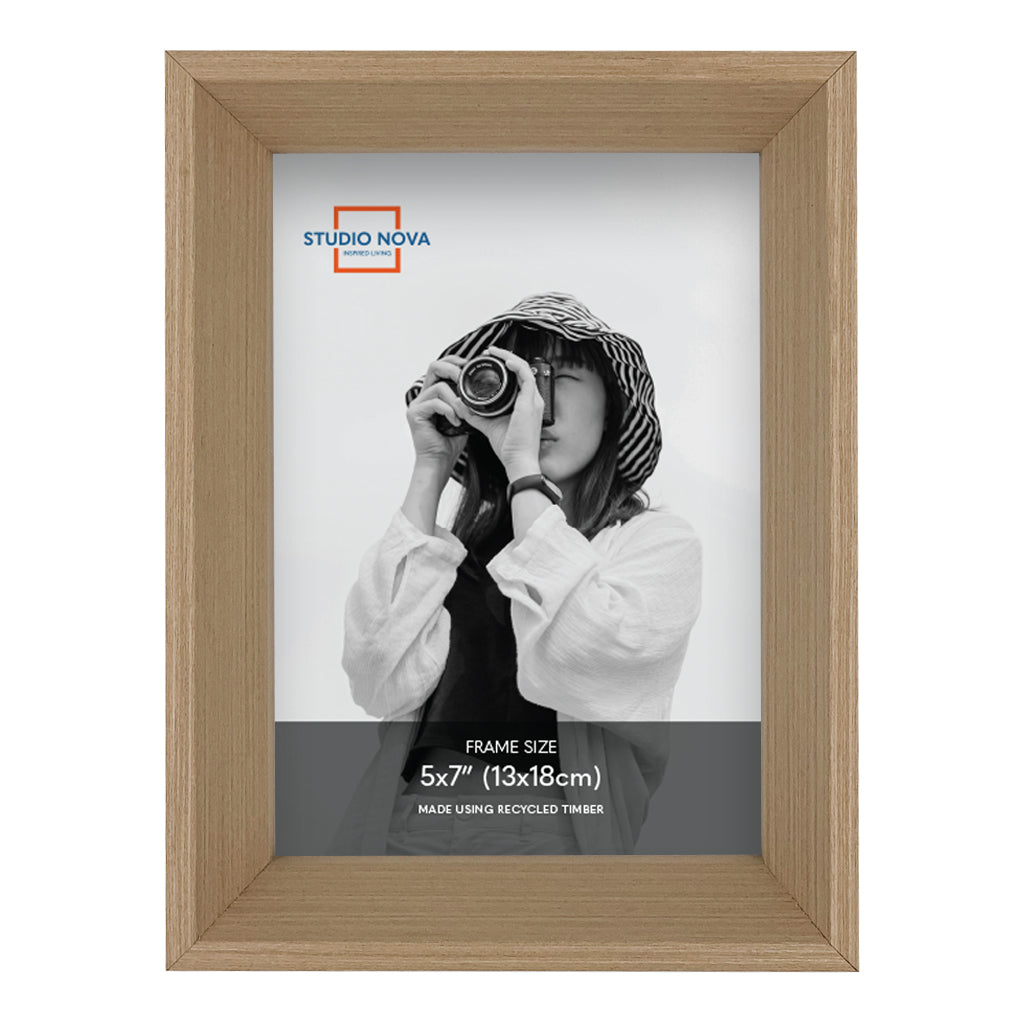 Studio Nova Mosman 5x7in Natural Oak Photo Box Frame Set of 3