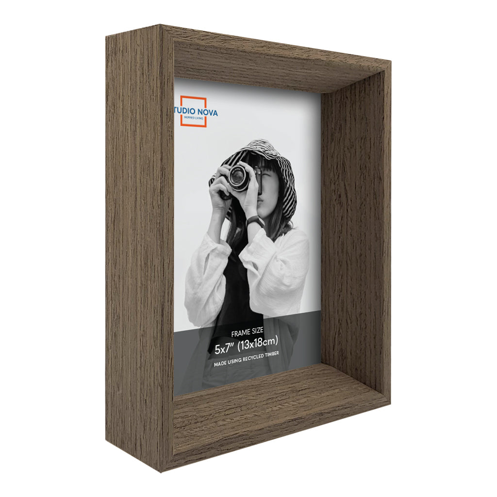 Studio Nova Mosman 5x7in Chestnut Photo Box Frame Set of 3