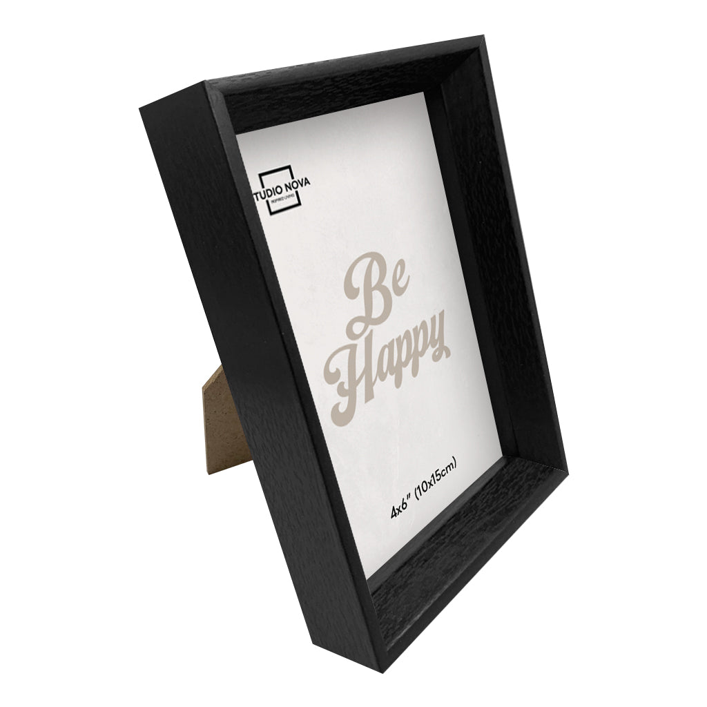 Studio Nova Bronte 4x6in Black Photo Box Frame Set of 4