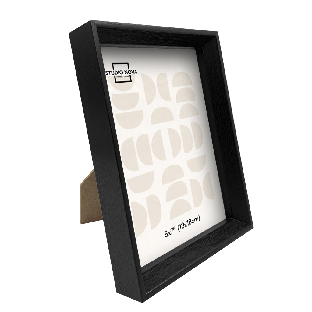 Studio Nova Bronte 5x7in Black Photo Box Frame Set of 4