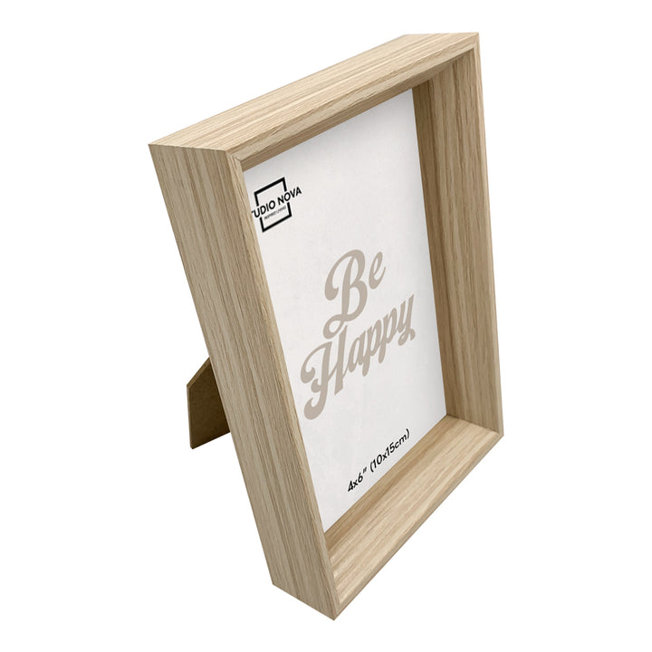 Studio Nova Bronte 4x6in Natural Oak Photo Box Frame Set of 4