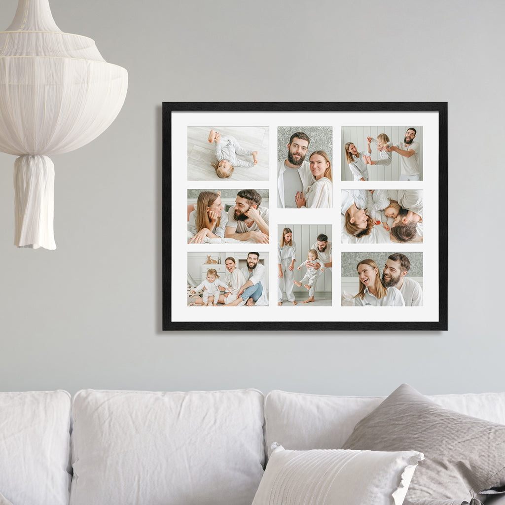 Studio Nova Premium Wooden Black Collage Frame 16x20in (8 Photos)