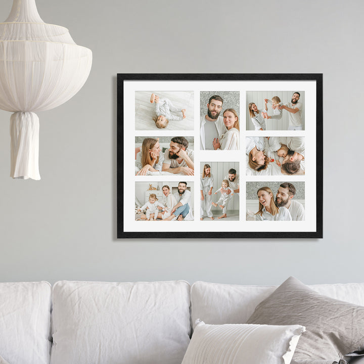 Studio Nova Premium Wooden Black Collage Frame 16x20in (8 Photos)
