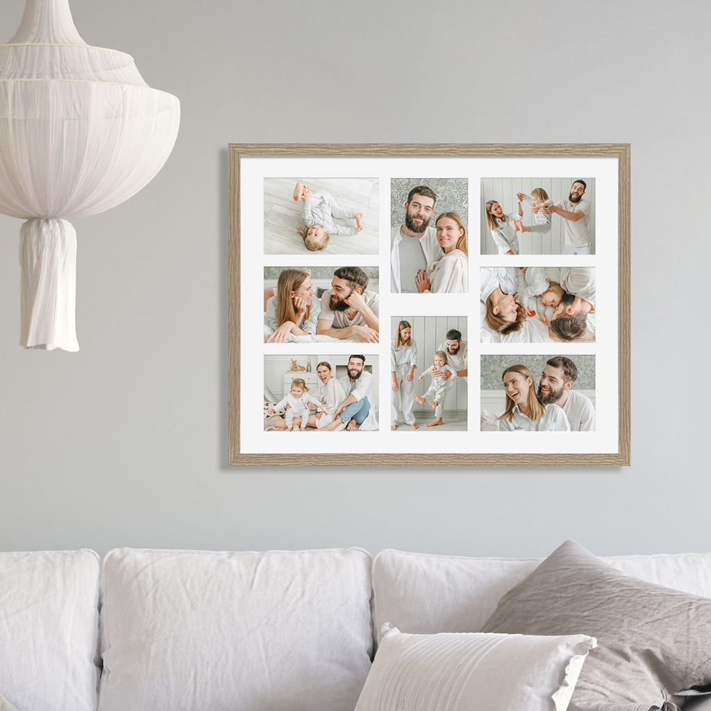 Studio Nova Premium Wooden Natural Collage Frame 16x20in (8 Photos)