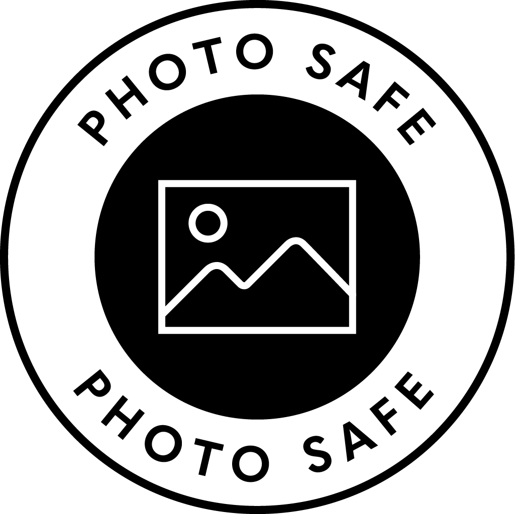 Logo indicating 'Photo Safe' with a circular design and photo icon.