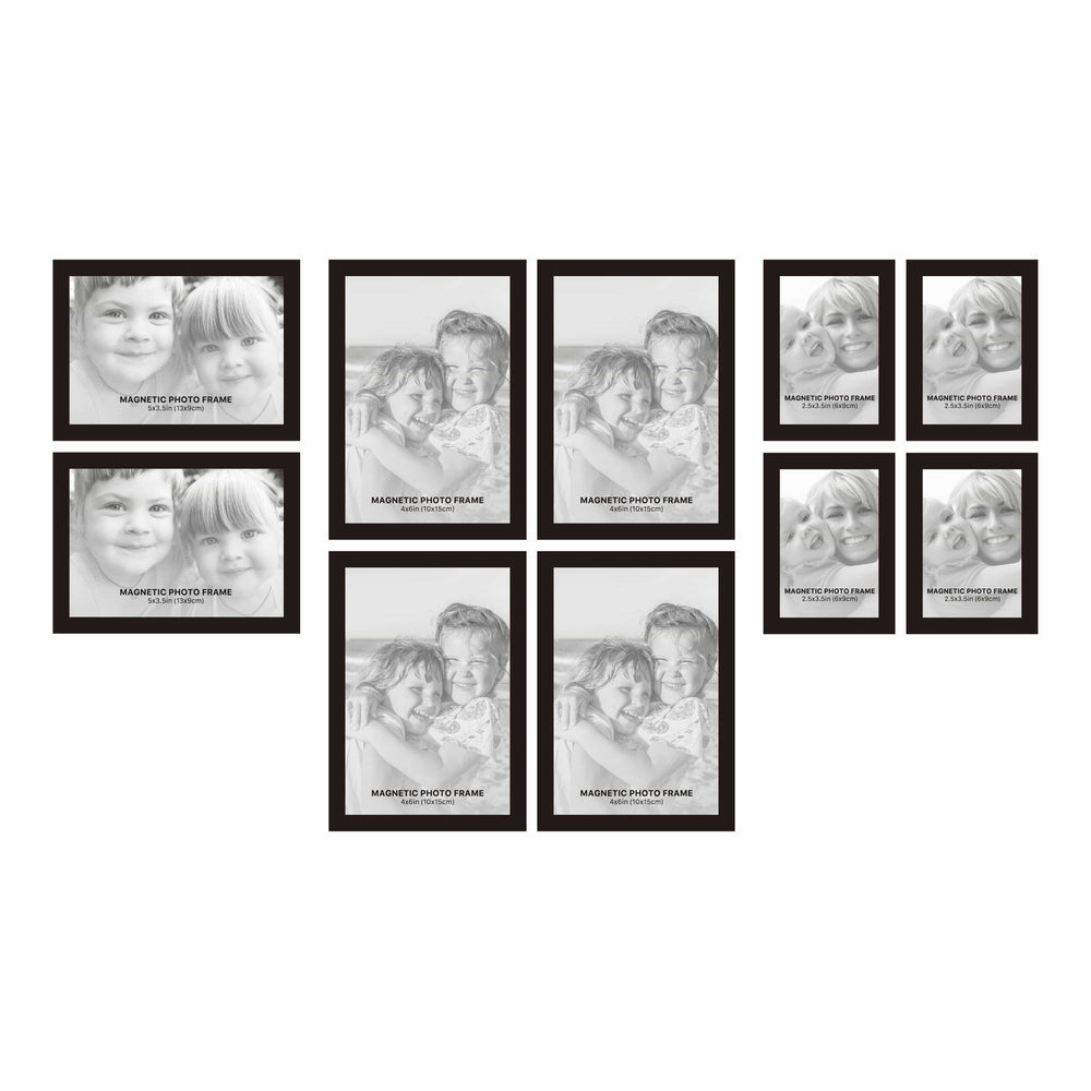 Fridge Frames 10 Piece Magnetic Photo Frames Set from our Acrylic & Novelty Frames collection by Studio Nova