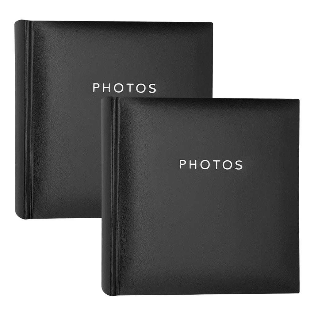 Glamour Black Slip-in Photo Album 4x6 200pht (2pk) from our Photo Albums collection by Profile Australia